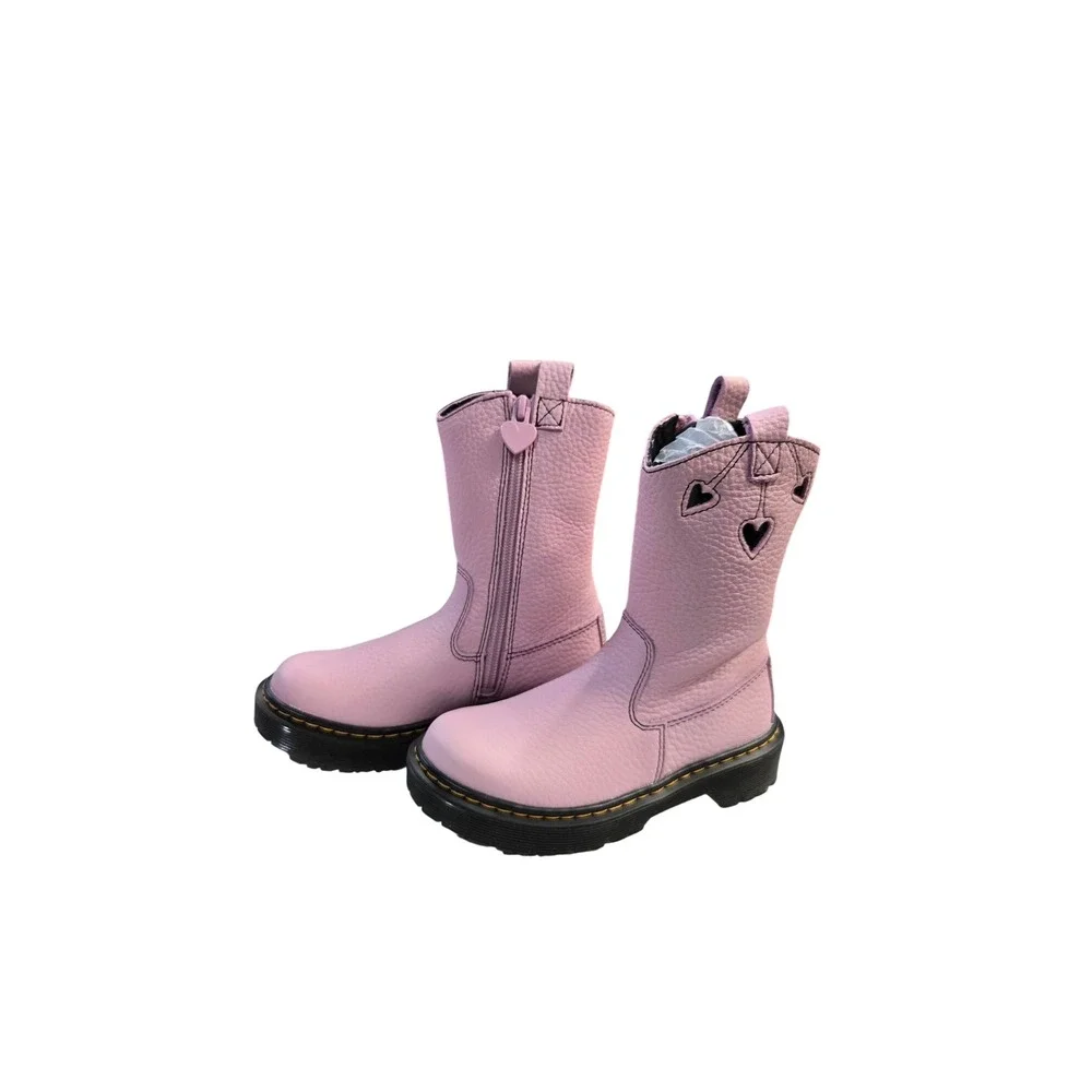 Dr. Martens Bex Heart 31948466 Boots Classic Nappa Lamper Pink Leather Round Toe